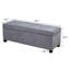 Banc repose-pieds de rangement rectangulaire 42 "avec plateau relevable-1626954381