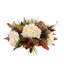 Fall Candleholder Centerpiece with Hydrangeas and Thistle