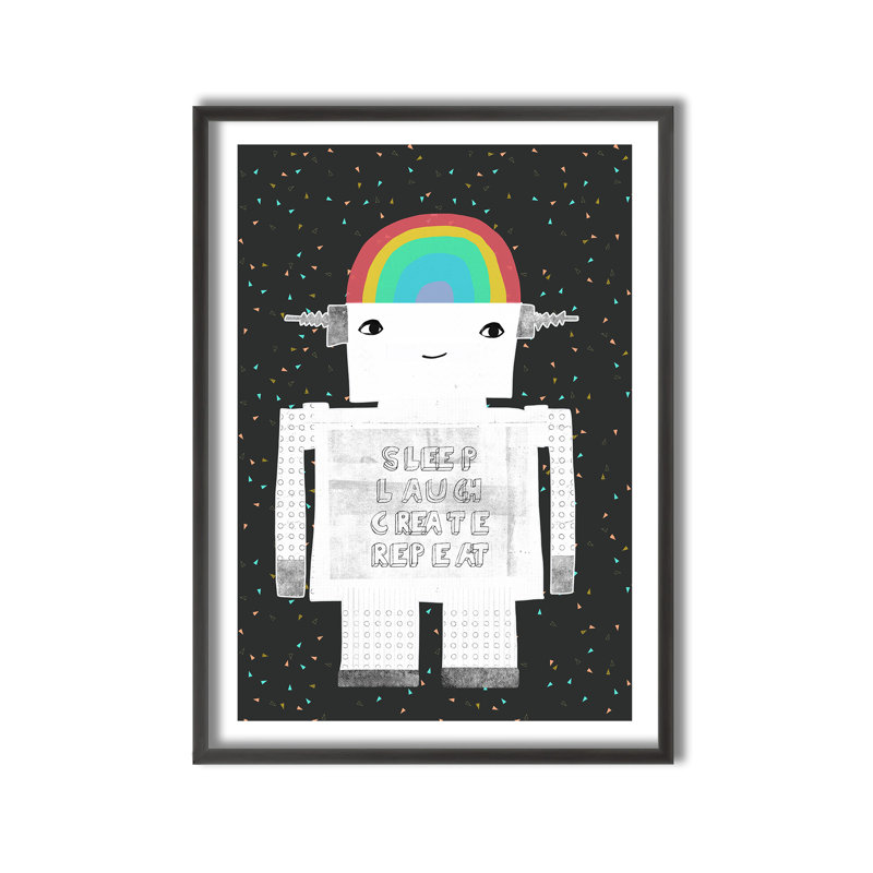 Pop Art & Retro Sleep Laugh, H 16 po x l 12 po x P 1 po
