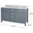 Dhanraj 61 " W Free Standing Wall Mounted 2 Double Vanity Bathroom Vanity With Marble Top