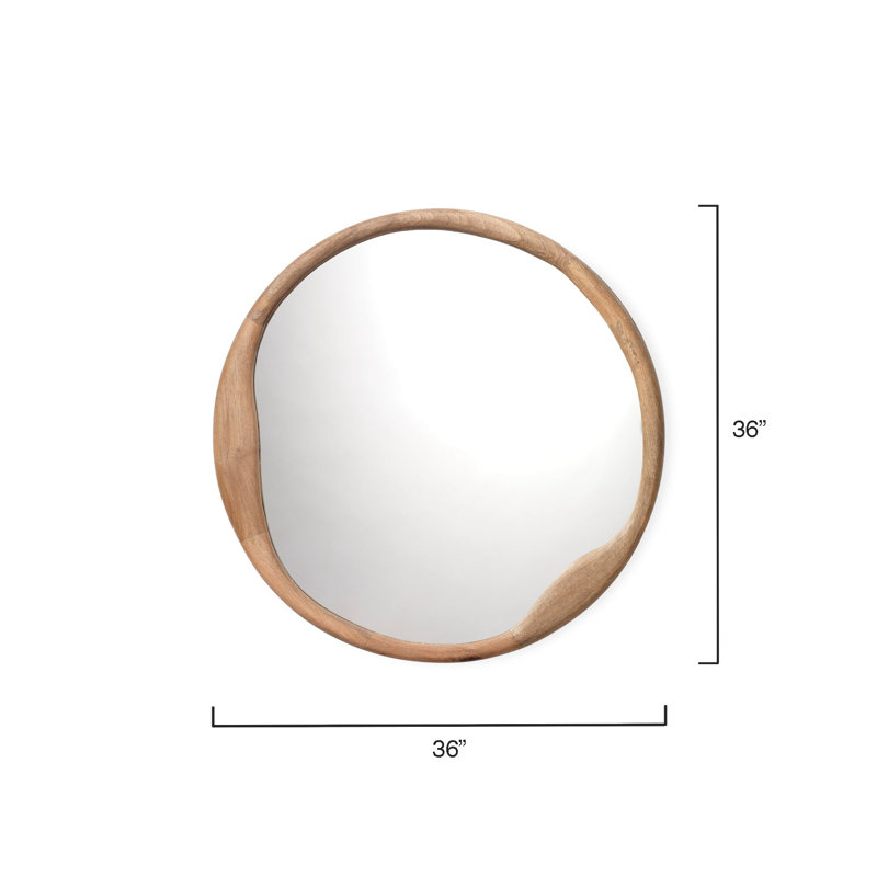 Organic Irregular Mango Wood Mirror