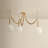 Makena 51.25" 3-Light Cloud Glass Chandelier
