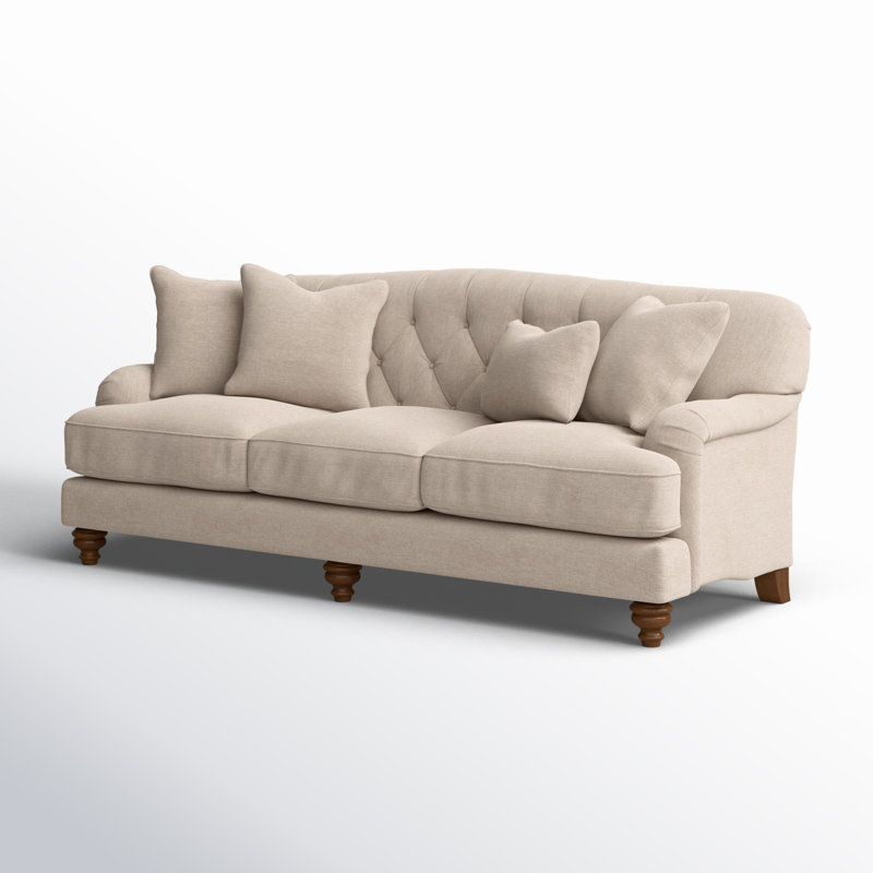 Sullivan 90'' Upholstered Sofa, Anello 26 Burgundy Performance Twill, Manhattan, No