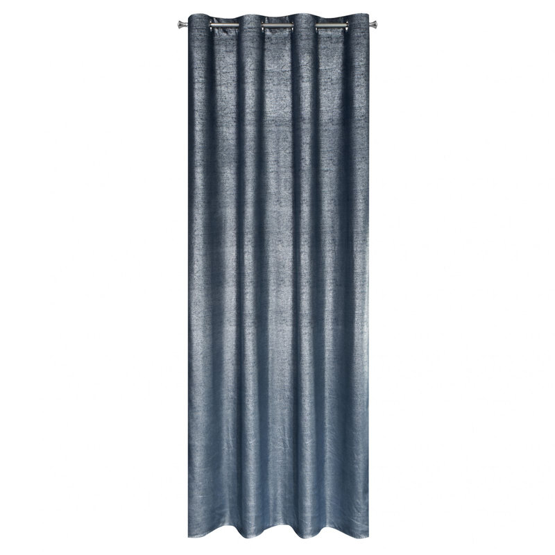 Ajahn Semi Sheer Curtains Single Panel, Marine