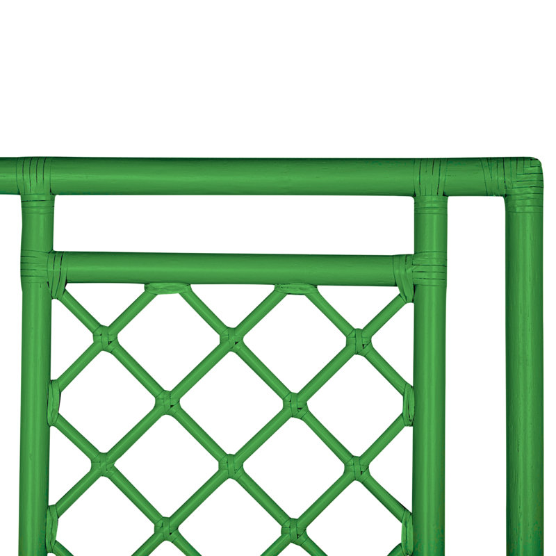 X And Diamond Headboard, Bright Green, Queen