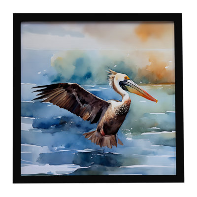 Pelican Framed Metal Print