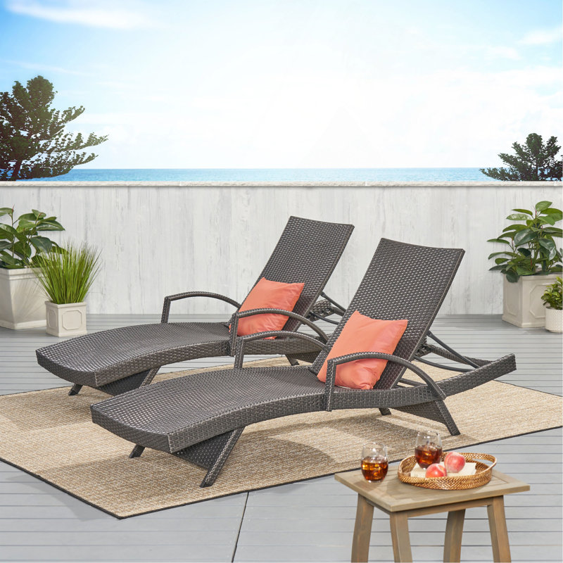 Fauteuil en osier avec accoudoirs Salem