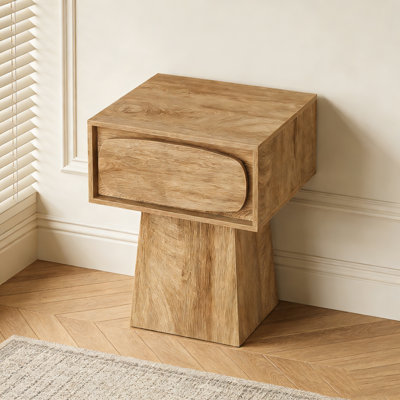 Small Side Table with Storage Drawer
