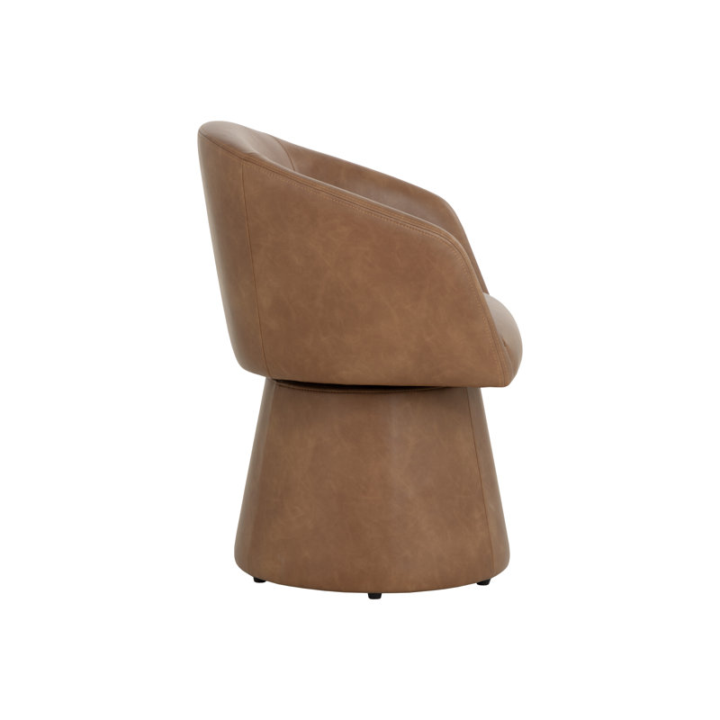 Upholstered Arm Chair, Brown