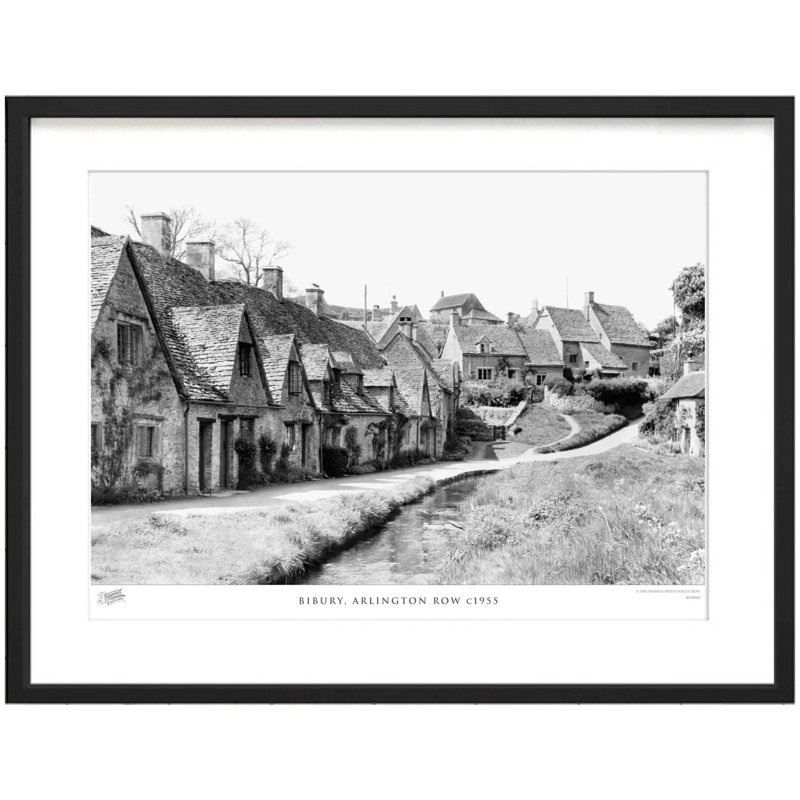 Bibury, Arlington Row C1955 by Francis Frith - Single Picture Frame Print, 40cm H x 50cm W x 2.3cm D