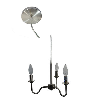 Style bougie classique/traditionnel 3 lumières lustre Tejada
