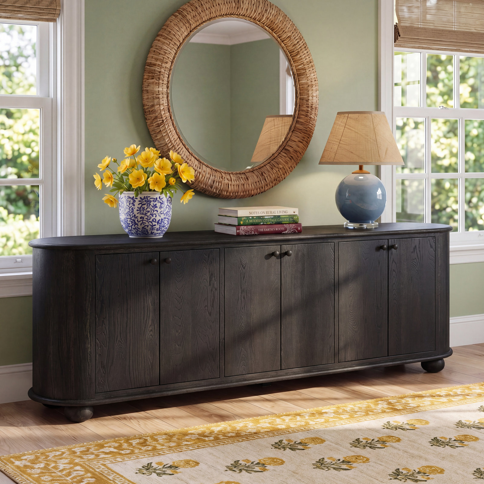 Makai Oak Sideboard, Black