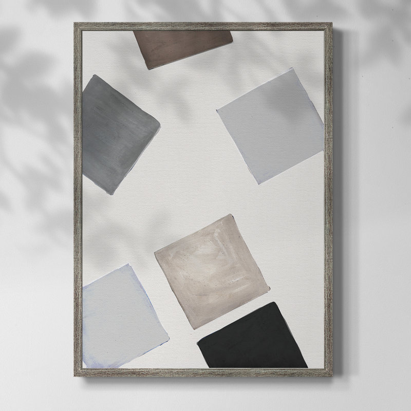 «Block Encounter Revisit II», reproduction encadrée - bois massif, H 21 po x l 17 po