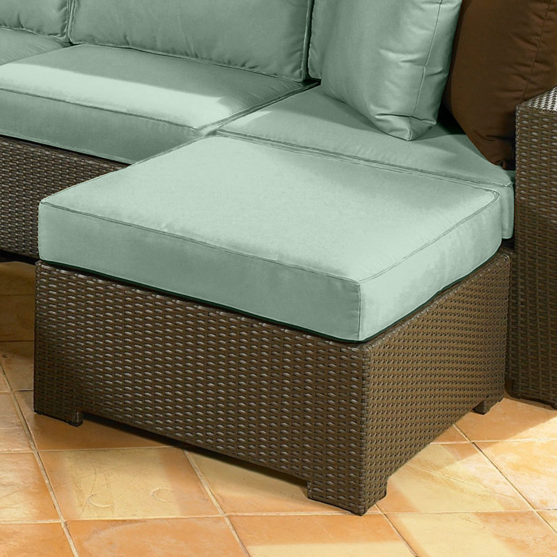 Sunbrella® Outdoor Ottoman Cushion, 3.5" H x 23.5" W x 20.5" D, Sunbrella® Canvas Spa