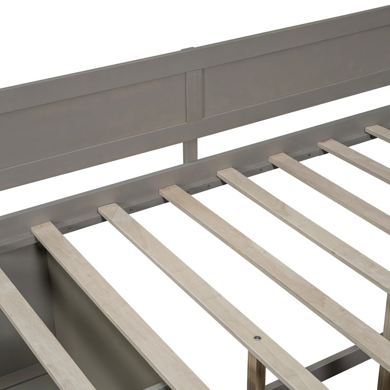 Lit de jour moderne Elshan, Gris, Complet/Double