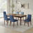 17.3'' Wide Modern Upholstered Fabric High Back Parsons Side Dining Chair with Solid Wood Legs-881857028