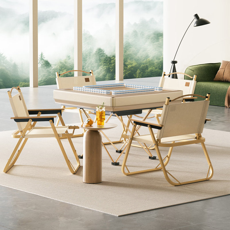 Table de camping entièrement automatique pliable pour jouer au mahjong