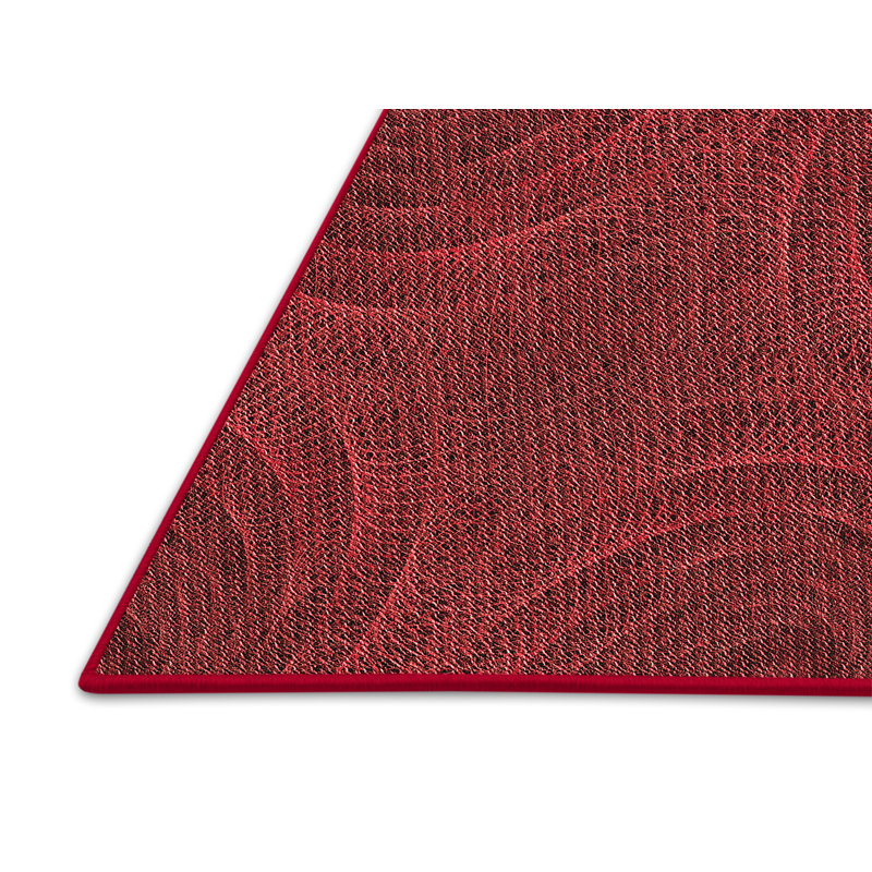 Tapis abstrait en laine rouge, Rectangle 2 pi x 3 pi