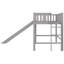 Lit simple mezzanine bas avec échelle et glissade (lit)-1256767072