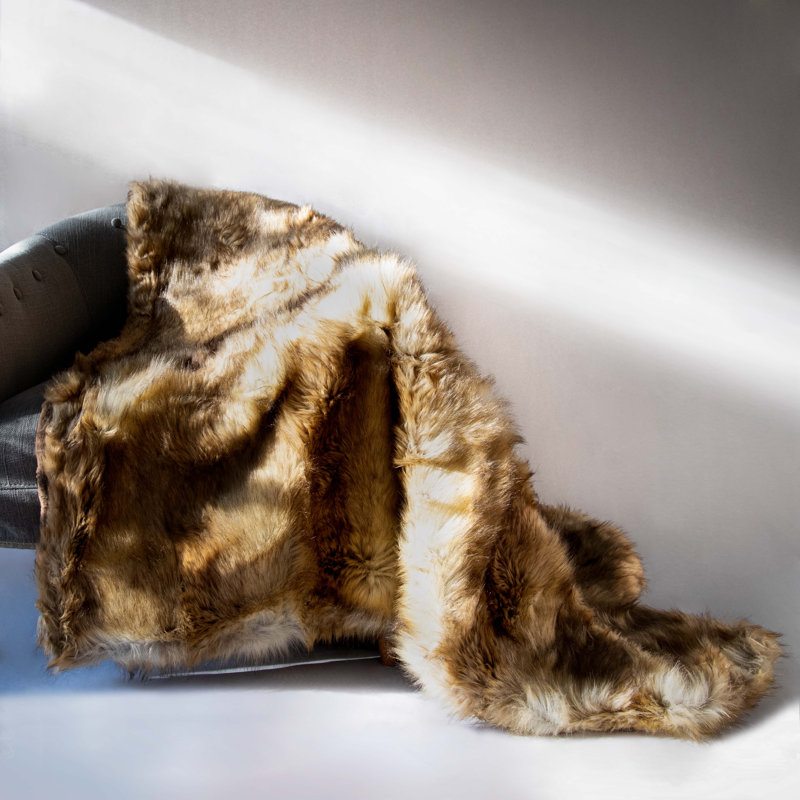 Wild Mannered Faux Fur Throw Reviews Wayfair