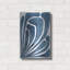 «Blue Stylized Leaf II» par Regina Moore, art mural en métal-142973000