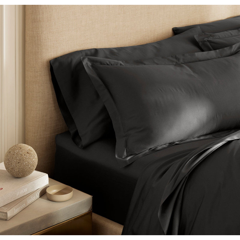 Signature Hemmed Duvet Set, King Duvet Cover + 2 King Shams, Night