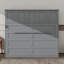 Grand lit escamotable mural - Comprend des compartiments de rangement supérieurs-1280295452