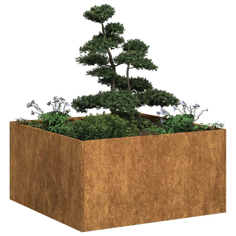 Grand pot à fleurs vidaXL, H 15,7 po x l 31,5 po x P 31,5 po