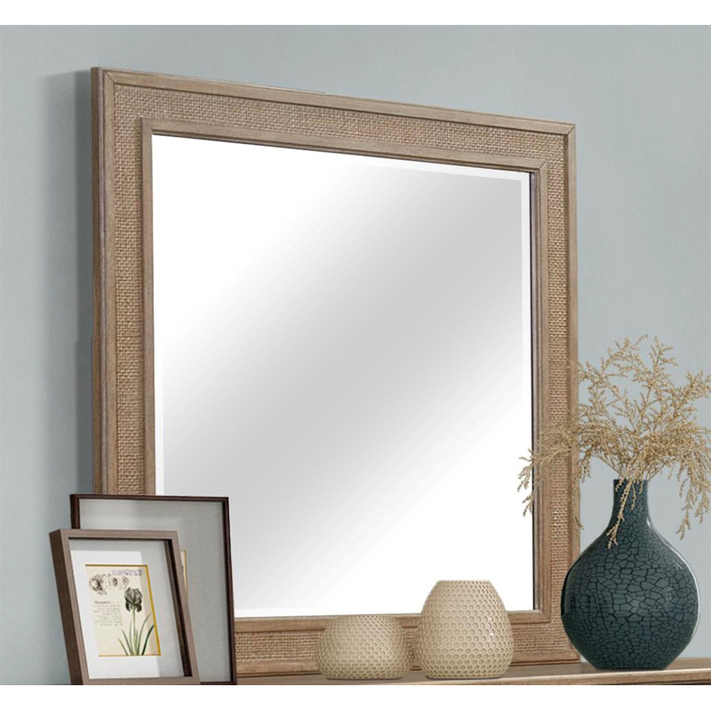 Miroir couleur canne sable, 40" x 40", Square