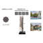 Housse pour parasol de patio de petite taille avec fermeture à glissière et tringle-499228252