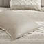 Ensemble d'édredon 100% coton 3 pièces Mila Taupe avec capitonnage en chenille-468221334-468221333