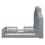 Lit plateforme double pleine grandeur avec fenêtres, tiroirs, tablettes et ports USB intégrés et prises de courant, blanc-309218060-309218061