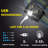 Battery Powered Integrated LED Headlamp with 3 Lights