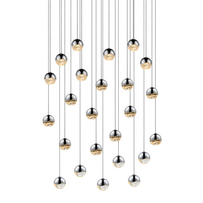 Luminaire suspendu sphère grappe à 24 lumières Grapes ™