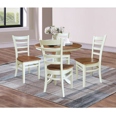 Echols Extendable Solid Wood Dining Set