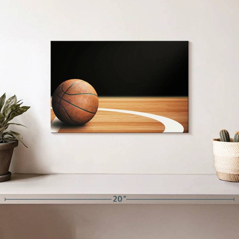  «Basketball Court Ball, H 8 po x l 12 po