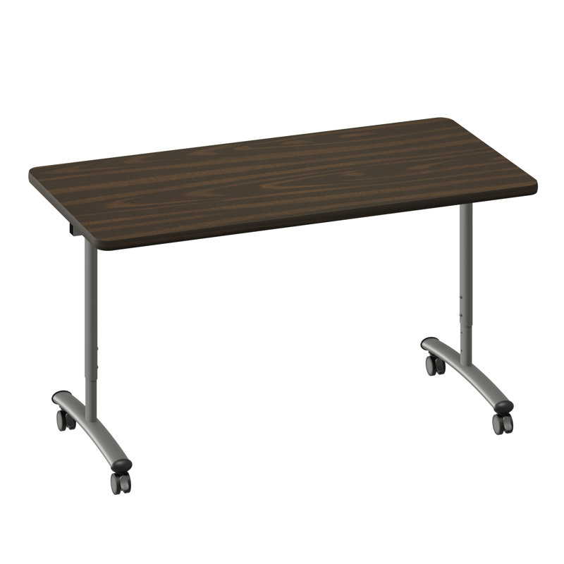 Table à plateau rabattable à haute pression de qualité supérieure, H 38 po x L 60 po x l 30 po, Noyer