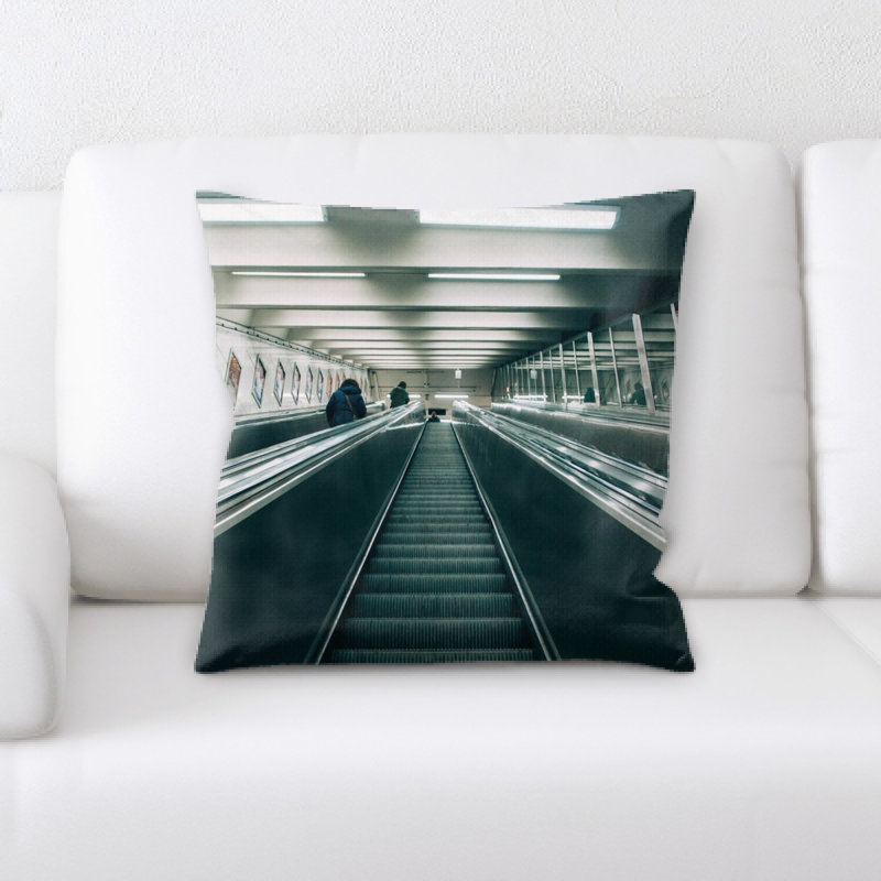 Train Experience Throw Pillow