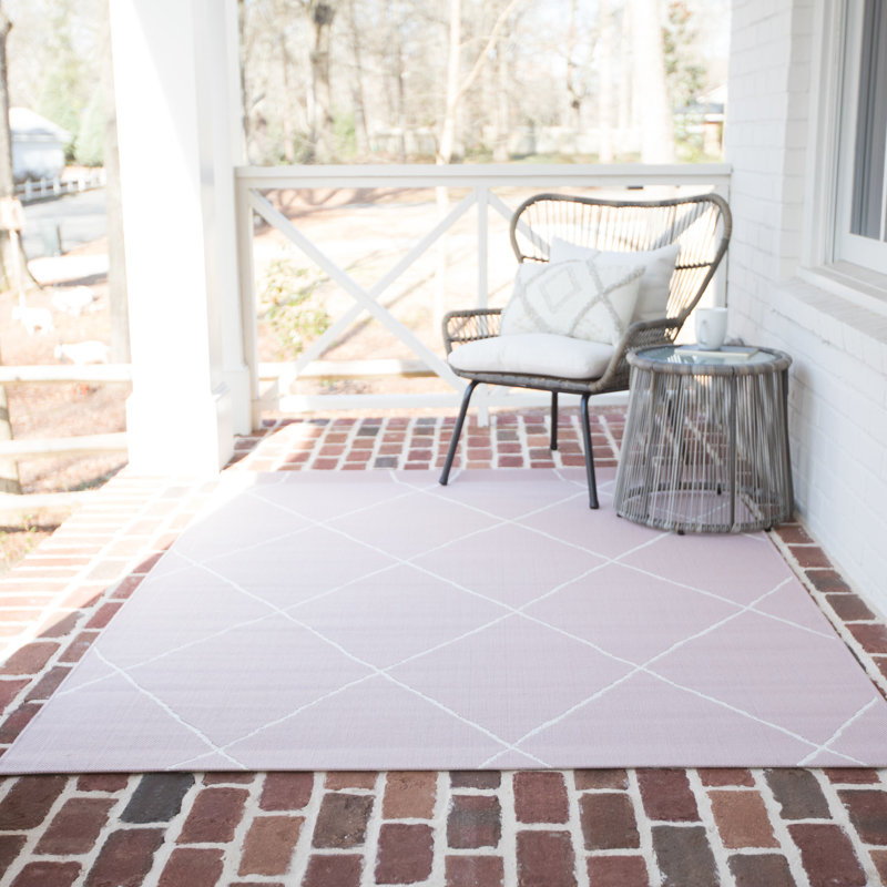 Wrought Studio Ammons Handmade Flatweave Pink Indoor/Outdoor Rug ...