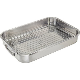 Cook Pro Non-Stick Stainless Steel Roasting Pan