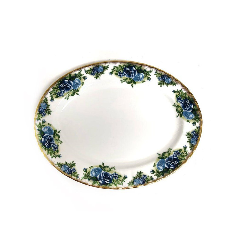Assiette décorative moonlight rose