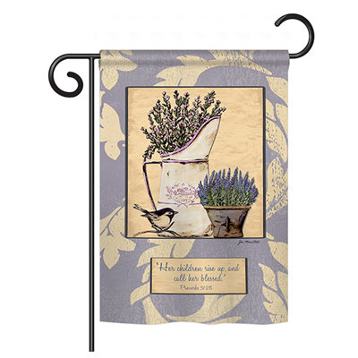 Drapeau de jardin genevois Proverbes inspirant la foi et les impressions religieuses
