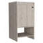 Meuble-lavabo Jane, armoire à une porte, deux tablettes - gris clair-1006563120