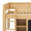 Lit mezzanine avec armoire de rangement et tableau noir-1640734917