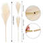 4 pièces de fausse pampa artificielle à branches artificielles à branches longues à tiges de 43 po de hauteur pour la cuisine artificielle Boho Decor-337295237