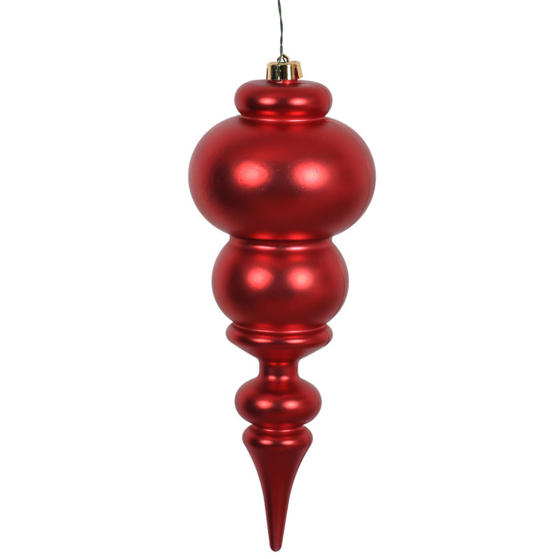 Ornement de Noël 14 po faîteau, Rouge