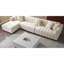Canapé modulaire 139 po en velours beige