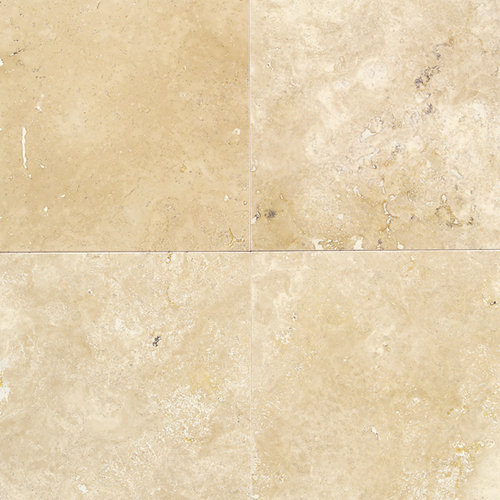 Travertine Collection 16" x 16" Natural Stone Field Tile in Durango