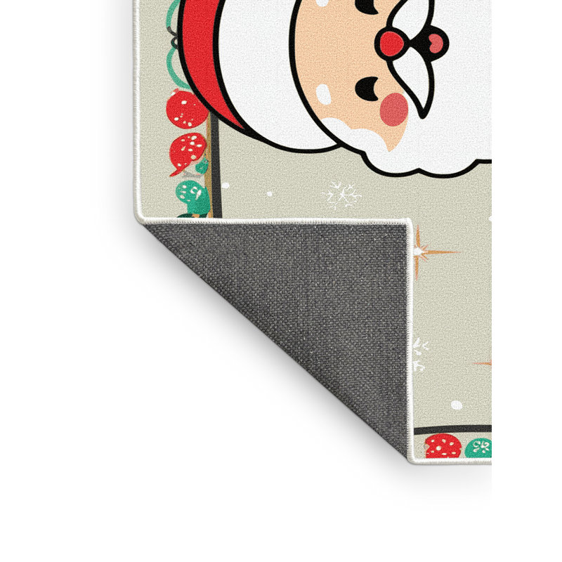 Tapis vacances de Noël The Holiday Aisle®, Rectangulaire 2 pi x 3 pi