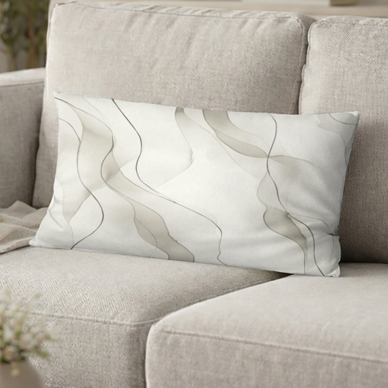Coussin décoratif abstrait Abstract, H 12 po x l 20 po
